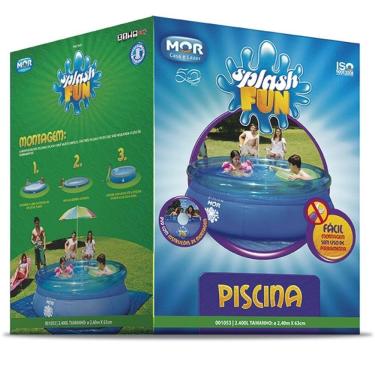 Imagem de Piscina Inflavél de Plástico 2.400 Litros Redonda Splash Fun