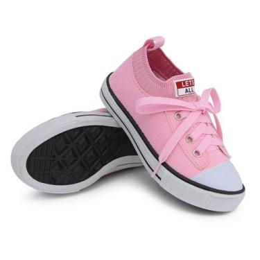 Imagem de Tenis meia infantil Lets All Rosa, 26