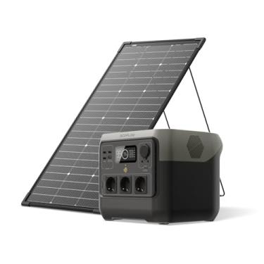 Imagem de EF ECOFLOW Gerador Solar 220V RIVER 2 Pro 768Wh com Painel Solar Portátil 125W | 4 EU Tomadas AC 800W com X-Boost até 1600W | Estação de Energia Portátil para Emergências, Camping, RV e Uso Doméstico