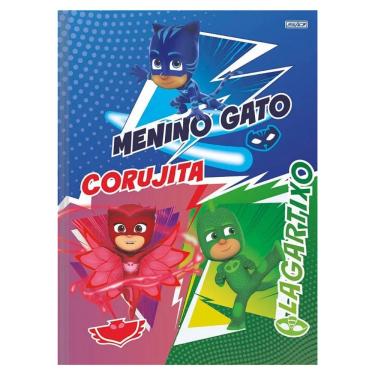 Imagem de Caderno Brochura Universitário Capa Dura 1 Matéria 80 Folhas Pjmasks Sd Estampa 4