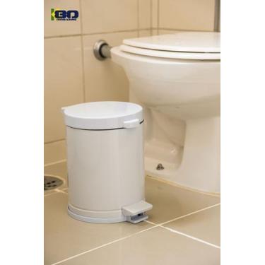 Imagem de Lixeira Pedal 4.5 Litros Multi Ambiente Com Cesto Interno Anti-Odor - 