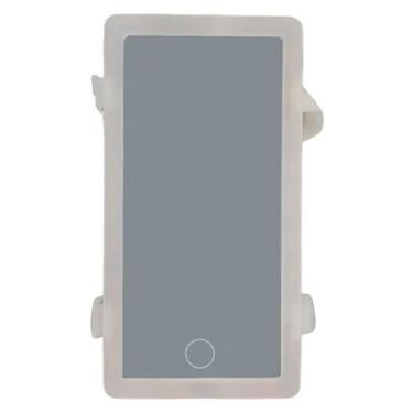 Imagem de Espelho de Carro 3 cores Maquiagem Automovel Led Usb Sem Fio Quebra Sol Veiculo Branco quente e Frio