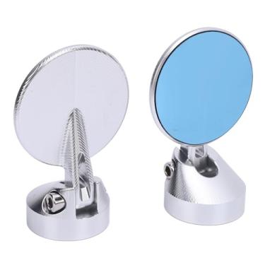 Imagem de Zerodis Espelho Lateral do Guidão Traseiro 2 PC Visão Transparente de CNC Robusta para Sprints First 50 150 50 150 GTS150 250 300 2013 No Espelho 2024 do Guidão na Motocicleta Motocicleta (Prata)