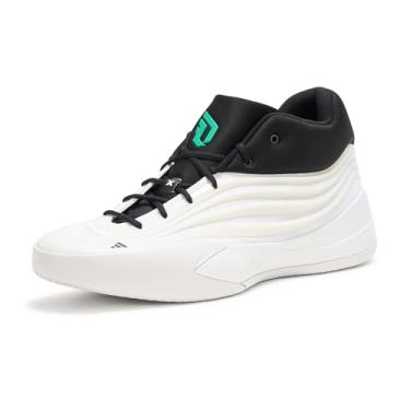 Imagem de adidas Tênis de basquete feminino Dame X, Zero metálico/preto/verde, 10 Women/9 Men