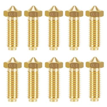 Imagem de Kit de bicos: 10 peças de latão de 0,4 mm para impressora 3D Anycubic 