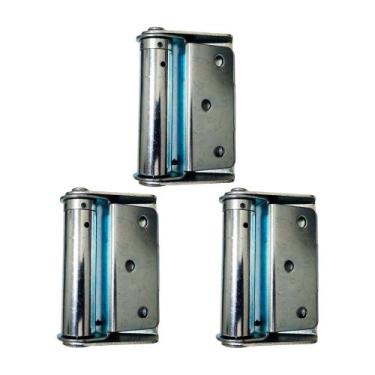 Imagem de Kit Dobradiça Para Porta Corta Fogo Zincada Com 3 Unidades - DISAFE