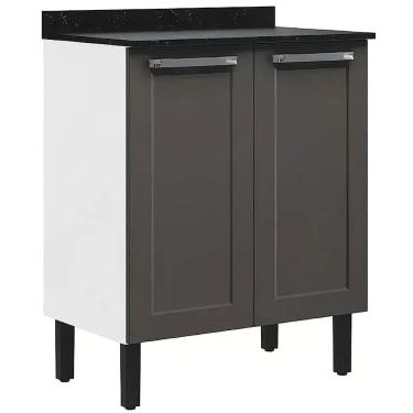 Imagem de Balcão Florença 70cm 2 Portas Itatiaia Cor Grafite