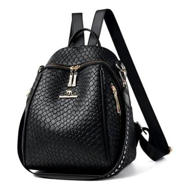 Imagem de Mochila Feminina Couro Pu Pequena Versátil Estilosa Luxuosa - Alwy