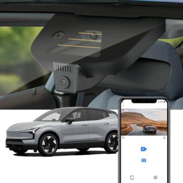 Imagem de Fitcamx 4K Dash Cam Adequada para Volvo EX30 2025 2026 (HD2-D8800), OEM Fábrica Estilo, UHD 2160P Vídeo, Incorporado WiFi & APP, Loop Gravação, G-Sensor, Fácil de Instalar, Plug & Play, 64GB Cartão