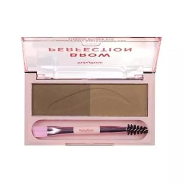 Imagem de Sombra para Sobrancelhas Brow Perfection, Kit com Pincel Aplicador Ruby Rose (Cor 01/02)