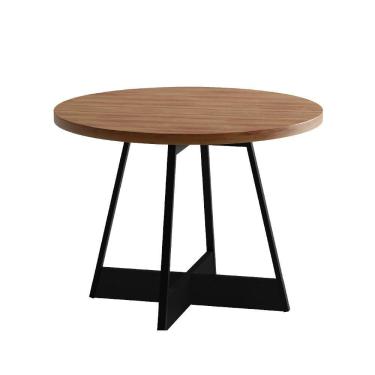 Imagem de Mesa de Jantar Redonda 1 m Átria 1594 Carraro Nogal/Preto