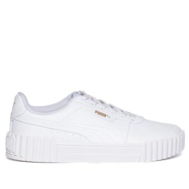Imagem de Tênis Feminino Puma Carina 3.0 Formstrip Branco, Branco, 38