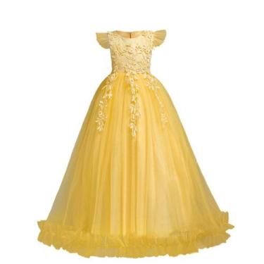 Imagem de Vestido Flower Girls IBTOM CASTLE amarelo 11-12 anos