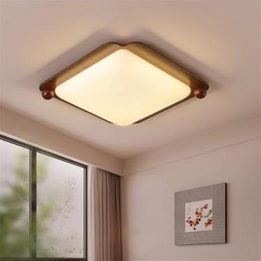 Imagem de Nórdico Moderno Quarto Lâmpada De Teto LED Moda Simplicidade Arte Sala De Estar Estudo De Restaurante Quarto Infantil Corredor Varanda Luz (3863 50 * 50cm)