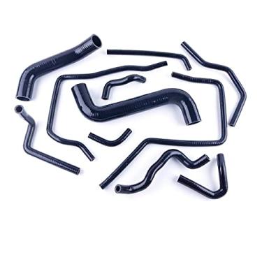 Imagem de AJRASPD Kit de mangueiras de refrigeração de radiador de silicone compatível com Subaru Impreza WRX GDA GGA STi GDB GGB EJ20 2002-2007