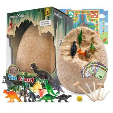 Imagem de Kit de escavação de ovos de dinossauro DodomagXanadu com brinquedos de