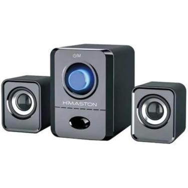 Imagem de Caixa de Som Bluetooth com Grave Forte – Ideal para PC, Notebook, Entrada USB/P2