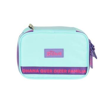 Imagem de Estojo Box Escolar Juvenil Menina Lilo Stitch - Maxlog, azul
