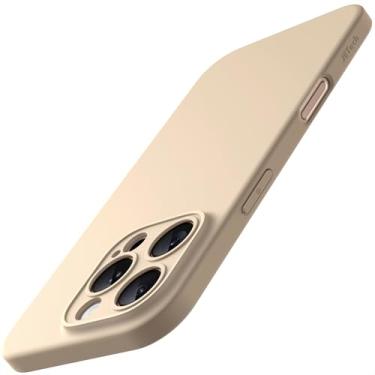 Imagem de JETech Capa Fina para iPhone 16 Pro 6,3 Polegadas com Lente de Câmera Proteção Total, Ultrafina Leve Acabamento Fosco Case Capinha Protetora Minimalista para Telefone (Titânio-Deserto)