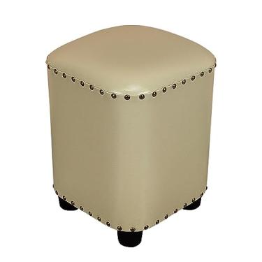 Imagem de Banqueta de armazenamento Banqueta para pés Otomano, Apoio para os pés estofado em couro Banqueta para troca de sapato, Sob a mesa Banqueta para descanso Sofá Mesa de centro Apoio para os pés para sal