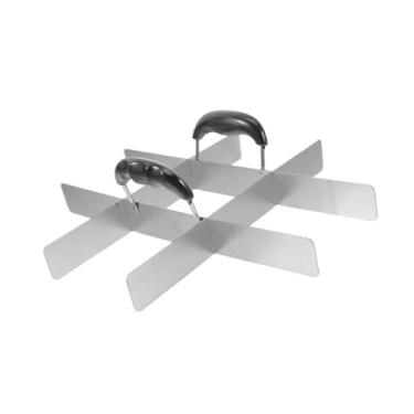 Imagem de IEUDNS Marcador de Porção Igual para Bolo com Alça, Guia para Fatiador de Bolo, Servidor para de Mousse de Casamento, Reuniões em Restaurantes e, com 12 Fatias