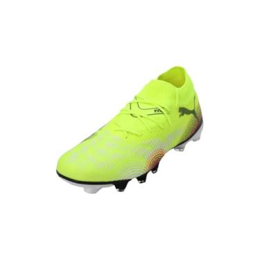Imagem de Chuteira Puma Campo FG/AG Future 8 Match Neymar Jr Amarelo e Rosa - Masculino - 40 - Amarelo