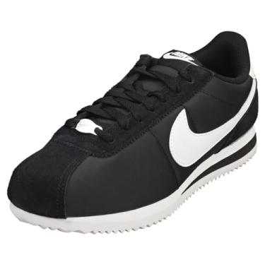 Imagem de Nike Tênis de corrida feminino Cortez, Preto/branco, 7 UK (9.5 US)