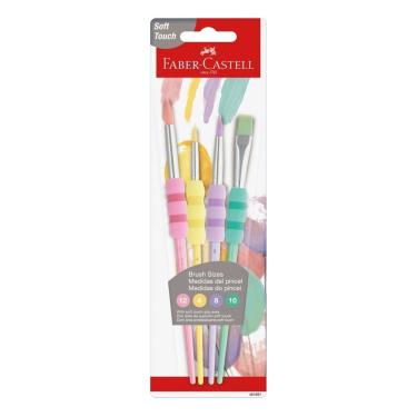 Imagem de Pincel Soft Touch Pastel 4 Unidades Faber Castell