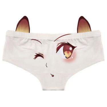 Imagem de Calcinha Cosplay Gatinha Sexy Piscando Roupa Intima Feminina