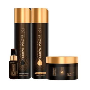 Imagem de Sebastian Dark Oil Shampoo, Cond, Mascara e Óleo - Sebastian Professio