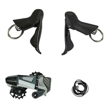 Imagem de simhoa Alavanca de câmbio para bicicleta, alavanca de freio para bicicleta, reparo de engrenagem de torção de alto desempenho, Rim Brakes L