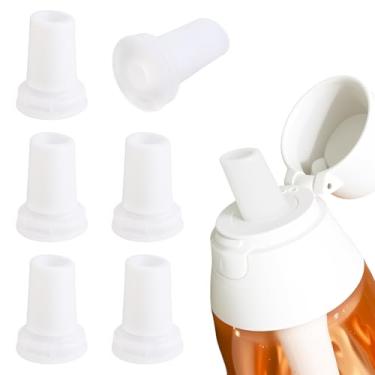 Imagem de 6 peças de substituição de válvula de mordida para filtro de garrafa de água Brita, peças de reposição de bocal de silicone, acessórios de canudo de bico de garrafa de água