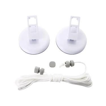 Imagem de Varal Retrátil de Parede 5m ou 10m Capacidade 20kg Sistema de Ventosa Recolhivel Extensível — Lavanderia Casa Apartamento Varanda Roupa Prático Discreto