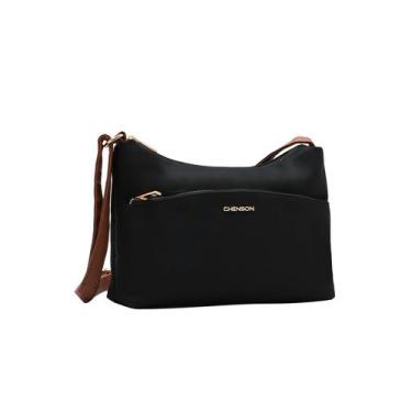 Imagem de Bolsa Transversal Feminina Chenson 3184590 Nylon, Preto
