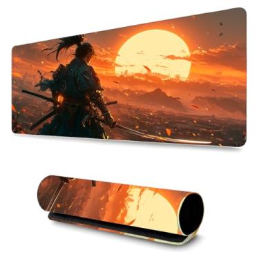 Imagem de Mouse Pad Gamer Profissional Confortável Antiderrapante Escritório e Games 90x40cm Diversas Estampas Samurais (Samurai | 11)