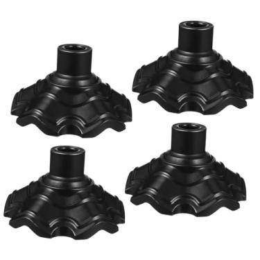 Imagem de Garneck 4 capas para pés de cadeira ao ar livre, tapetes protetores de pia para cadeiras de acampamento dobráveis almofadas de perna duráveis para móveis protetores de pés para uso doméstico e externo