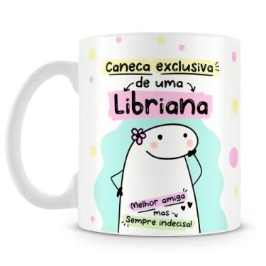 Imagem de Caneca Flork - Signo de Libra - 325ml - Cerâmica Resistente - Amo Cane