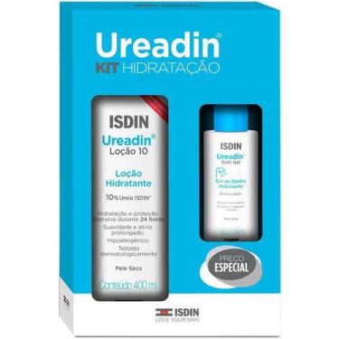 Imagem de Kit Loção Hidratante Corporal ISDIN Ureadin 10% Ureia 400ml + Gel de B