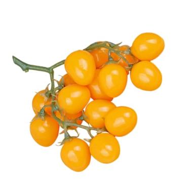 Imagem de Modelos simulados de tomate cereja artificial realista cacho de tomates cereja para decoração de casa, adereços de fotografia e exibição decorativa de frutas, ornamento realista de frutas artificiais