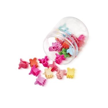 Imagem de Pacote com 30 mini grampos de cabelo – Grampos de cabelo pequenos coloridos para mulheres, forte aderência para franja de cabelo fino, coelho