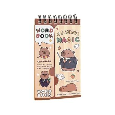 Imagem de Student Portable Mini Capybara Kawaii Cartoon Student Stationery Planner Notebook Diary Notepad School Supplies(Magic)