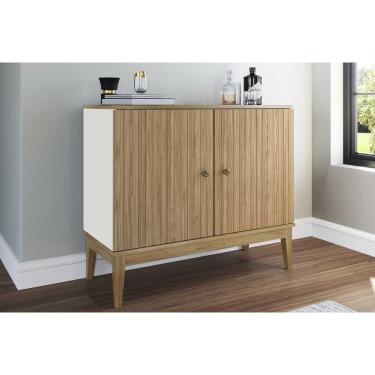 Imagem de Aparador De Sala Jantar Mb 1062 C- 2 Portas Mel-off White - Movelbento