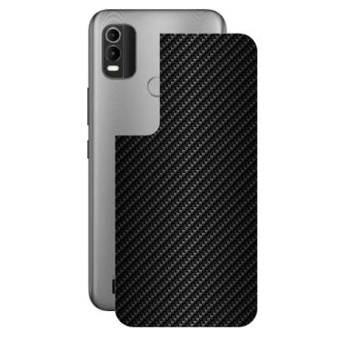 Imagem de Película Nokia C21 Plus-Traseira Fibra Carbono Preta-Gshield