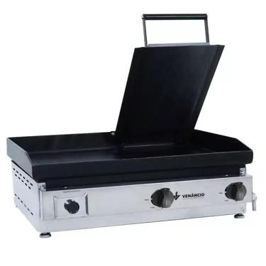 Imagem de Chapa Bifeteira a Gás 65cm Venâncio Deguste Luxo 6,35mm de Espessura com Prensa C65-14216