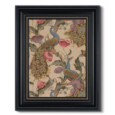 Imagem de WHASAYART Arte de parede com textura de arenito emoldurado preto com pontos dourados 40,6 cm x 50,8 cm