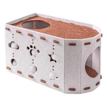 Imagem de ＡＷＨＡＯ Casa para Gatos, Arranhador, Prático, Portátil, Cama para Gatos, Brinquedo Arranhador