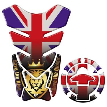 Imagem de Kit Protetor Tanque Adesivo Moto Yamaha Lander Ano + 2016 Preto