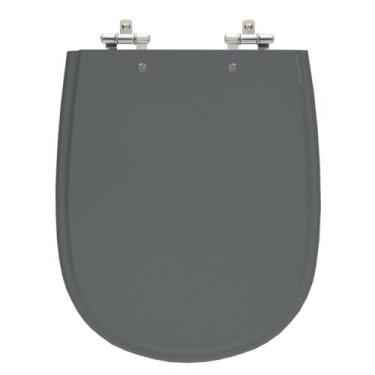 Imagem de Assento Sanitário Paris Quartzo (Cinza Escuro) Tampa para Vaso Ideal S