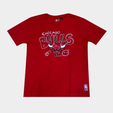 Imagem de Camiseta Infantil Chicago Bulss NBA Scribble Menino-Masculino