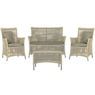 Imagem de Jogo Sofá E 2 Poltronas E Mesa Igapó Fendi E8 Trama Original Rami